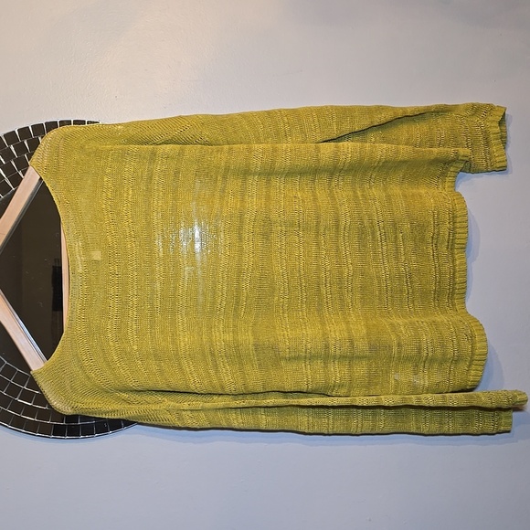 Eileen Fisher Organic Line Knit Pullover Longsleeve Breathable Sweater NWOT - Picture 7 of 10